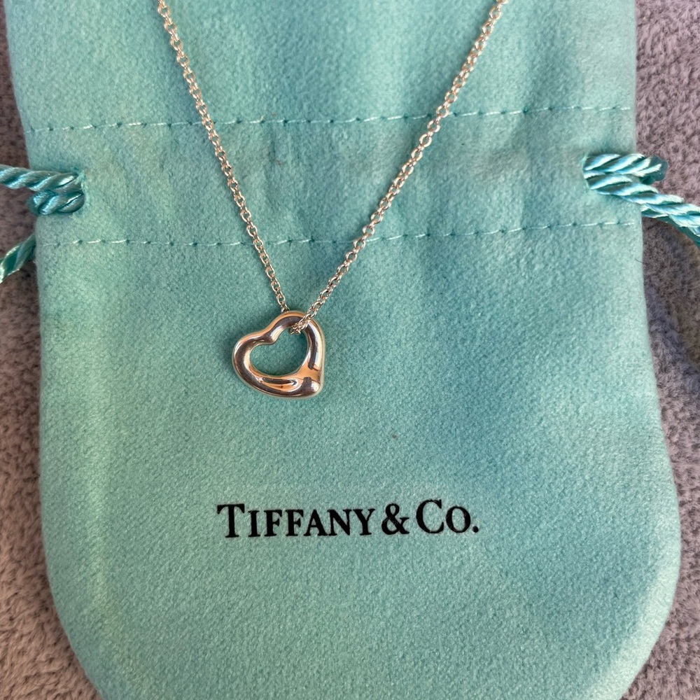 Tiffany & Co Elsa Peretti Open Heart Pendant 11mm
